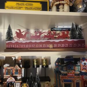 Festive Santa Sleigh Countdown Calendar